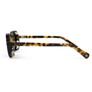 Crawford 48mm Round Sunglasses | Yellow Tortoise