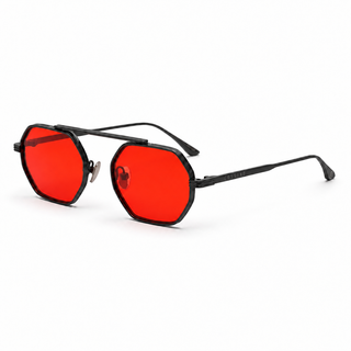 Magari 51mm Metal Sunglasses | Red