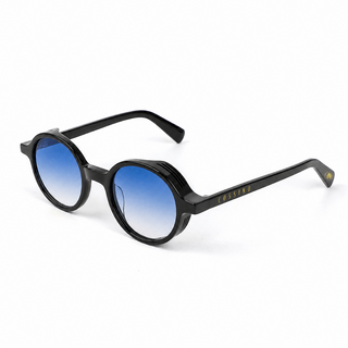 Crawford 48mm Round Sunglasses | Blue