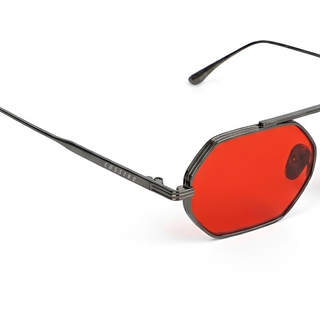 Magari 51mm Metal Sunglasses | Red