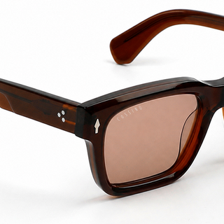 Cura 54mm Wayfarer Sunglasses | Brown