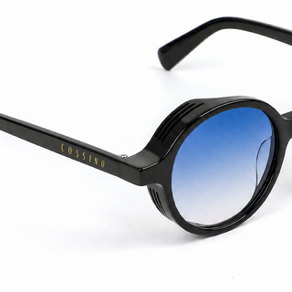 Crawford 48mm Round Sunglasses | Blue