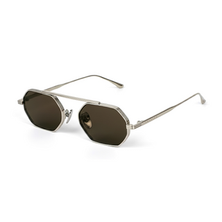 Magari 51mm Stainless Steel Sunglasses | Brown