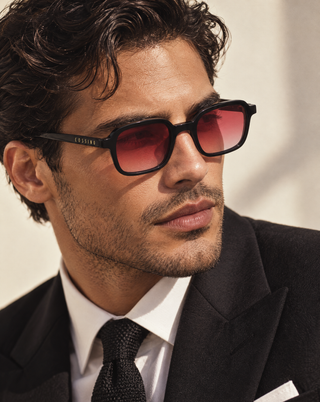 Avery 48mm Rectangle Sunglasses | Red