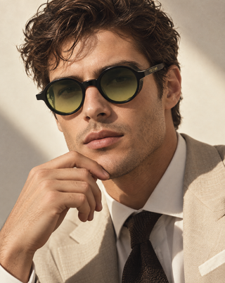Crawford 48mm Round Sunglasses | Green