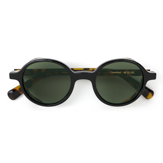 Crawford 48mm Round Sunglasses | Yellow Tortoise