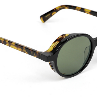 Crawford 48mm Round Sunglasses | Yellow Tortoise