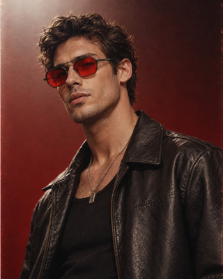 Magari 51mm Metal Sunglasses | Red