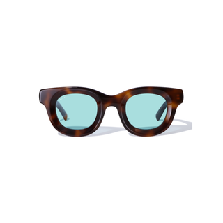 tortoiseshell wayfarer wayfairer sunglasses with blue lenses in designer luxury italian acetate