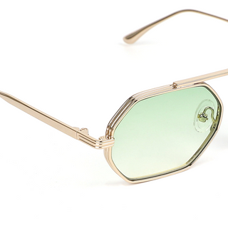 Magari 51mm Metal Sunglasses | Lime