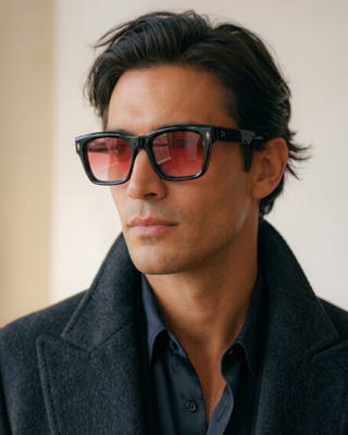 Cura 54mm Wayfarer Sunglasses | Red