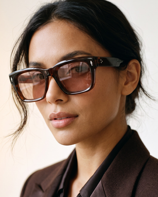 Cura 54mm Wayfarer Sunglasses | Brown