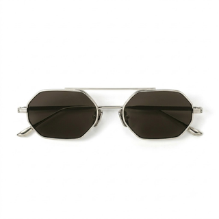 Magari 51mm Stainless Steel Sunglasses | Brown