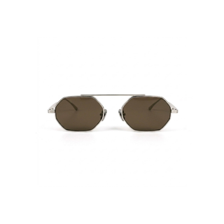 Magari 51mm Stainless Steel Sunglasses | Brown