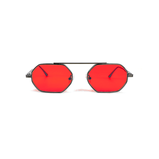 Magari 51mm Metal Sunglasses | Red
